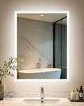 LUVODI Bathroom LED Mirror Backlit: Rectangular Vanity Mirror 28x36 inches by LUVODI