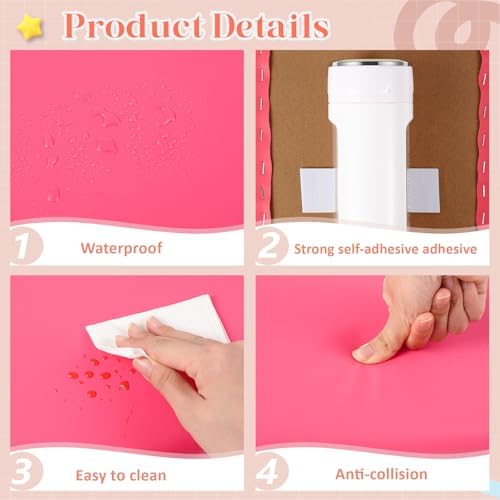 12 Pack Wall Padding Headboard 15.75" x 7.87" x 1.18" Rose Pink Colors - Image 3