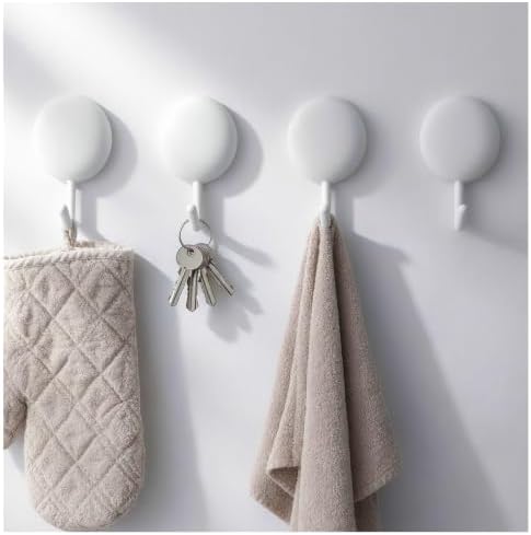 Adhesive towel hooks for bathrooms, No Drill Shower Hooks by Unknown