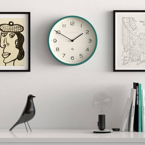 NEWGATE® Number Four Echo wall Clock | Modern Round Clock | 12" | Eden Green | - Image 2