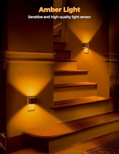 DORESshop Night Lights Plug into Wall, Amber Night Light - Image 5