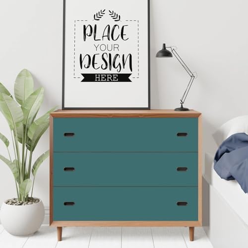 Teal Peel and Stick Wallpaper Solid Teal Contact Paper A Set of 23.6"x236" - Image 3