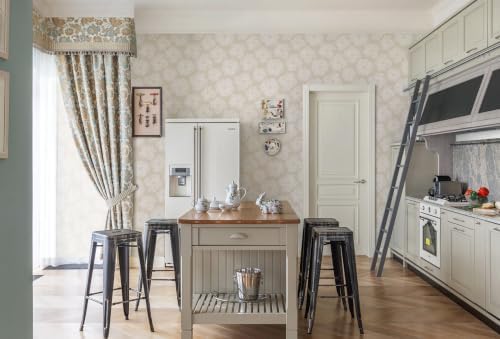 Dimoon 197" x 17.3" Peel and Stick Vinyl Wallpaper Cottage Light Brown - Image 6