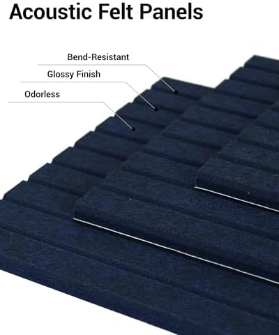 12 Pack Self-Adhesive Acoustic Wall Panels-Starry Blue - Image 3