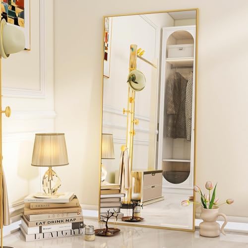 VooBang Full Length Mirror, Aluminum Alloy Frame Full Body Mirror, Standing - Image 2