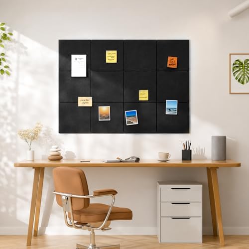 Large Cork Boards for Walls 48" x 36", 12 Pack Bulletin Boards Alternative Cork - Image 2