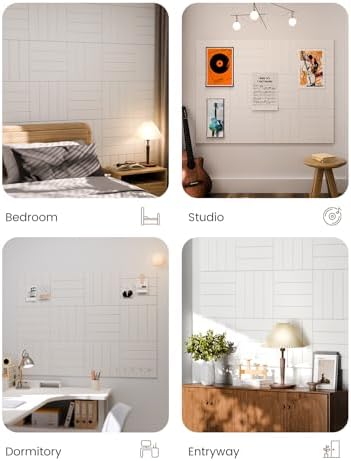 Fluxynara Felt Bulletin Board & Cork Board Alternative, Milky White - Image 6