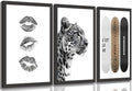 3 Piece Framed Stockholm Style Wall Art, Trendy Preppy Aesthetic Room Decor by JBZDD