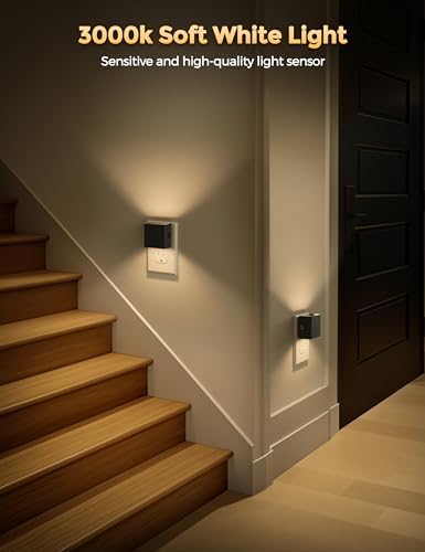 DORESshop Night Lights Plug into Wall, Plug in Night Light 3000K - Image 4