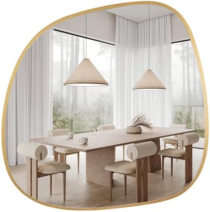 WallBeyond Asymmetrical Mirror, Irregular Wall Mirror, Wall Mirrors Decorative - Image 7