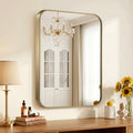 Matte Gold Bathroom Vanity Mirror by Titameg