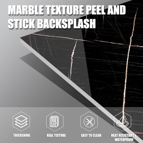 Marble Peel and Stick Backsplash 23.6 x11.8 in - Image 2