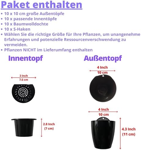 LaLaGreen Wall Planters for Indoor Plants Small Planter - Image 2
