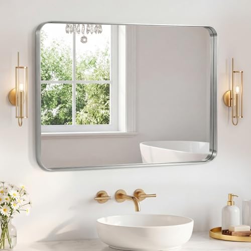 Sweetcrispy Bathroom Mirror 40x32 Inch, Vanity Mirror by Sweetcrispy