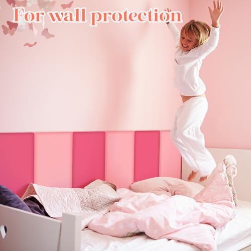 12 Pack Wall Padding Headboard 15.75" x 7.87" x 1.18" Rose Pink Colors - Image 5