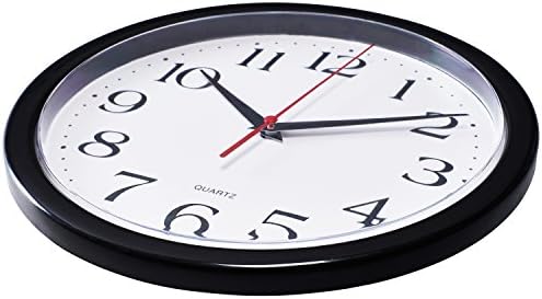 Bernhard Products Black Wall Clocks, 2 Pack Silent Non Ticking 10 Inch Quality - Image 3