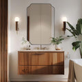 ANDY STAR Brushed Bronze Scalloped Mirror, Antique Scalloped Mirror in Premium by ANDYSTAR