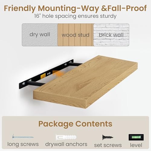 Fun Memories 72 Inch Long Floating Shelves - Image 6