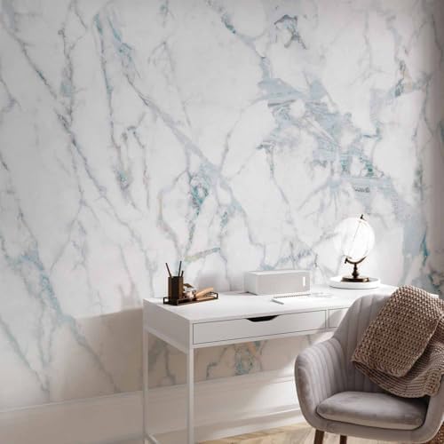 artgeist Premium Wall Mural Wallpaper, Living Room Decor Marble 197x138 in - Image 6