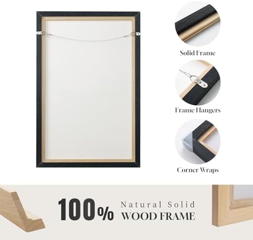 Extra Large Framed Brown Abstract Wall Art - Image 6
