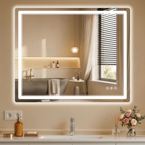 BEAUTYPEAK 30"x36" LED Bathroom Mirror - Image 5