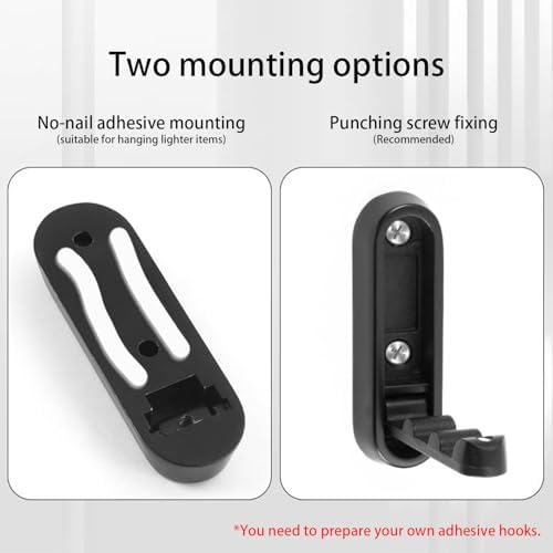 Hooks for Wall - Black Hooks for Hanging, Heavy Duty Wall Hooks, Purse Hook for - Image 3