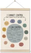 Mental Health Inspirational Posters Hanger Frame, Things I Can Control by DOI-LANEE