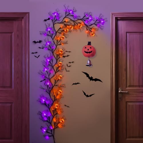 9 Ft Halloween Decor Vine with 45 LED Lights, Adjustable Shape - Image 5