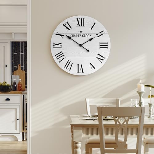 ARTPOWER 24” Large Farmhouse Wall Clock - Image 6