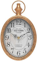 Menterry Small Retro Oval Wall Clock Antique Old Design by Menterry