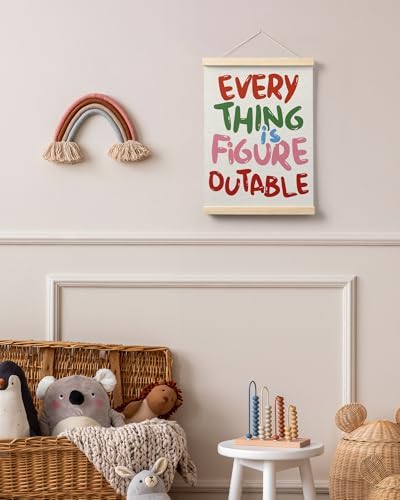 FGFK Everything is Figureoutable Colorful Inspirational Wall Art Poster Hanger - Image 6