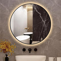 Niccy 24" Round LED Bathroom Backlit Mirror by Niccy