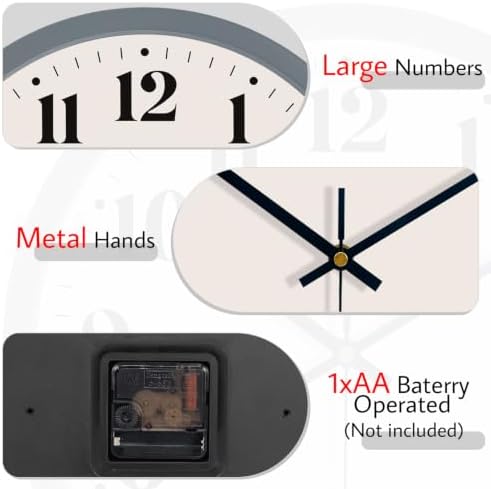 12" Modern Silent Wall Clock - Image 5
