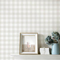 Plaid Wallpaper Neutral Wallpaper 393"×17.3" Checkered Wall Paper Peel and by Fiula