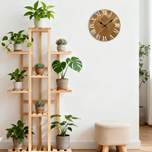 12 Inch Wall Clock, Roman Numerals Wall Clock Battery Operated - Image 6