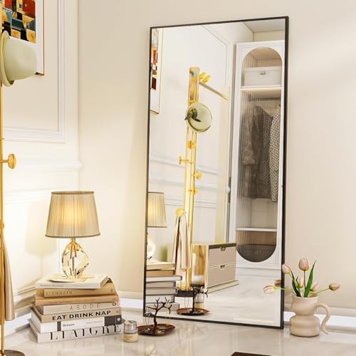 VooBang Full Length Mirror, Aluminum Alloy Frame Full Body Mirror, Standing - Image 2