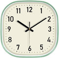 12" Square Analog Wall Clock, Silent Clock by MABPEDO