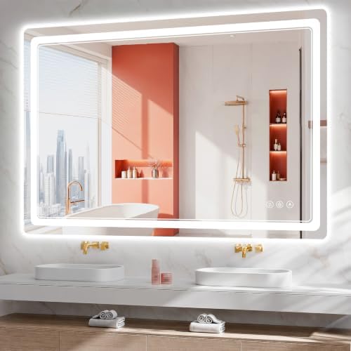 BEAUTYPEAK 36"x48" LED Bathroom Mirror by BEAUTYPEAK