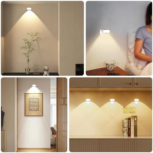 Picture Lights for Wall 3 Pcs, Rechargeable Battery Operated Magnetic Wall - Image 2