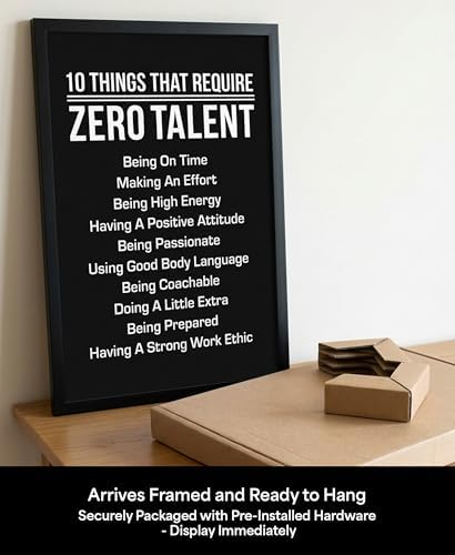 10 Things That Require Zero Talent Wall Art, Framed Print - Image 5