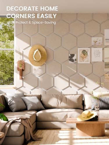 Fluxynara 12-Pack Hexagon Felt Bulletin Board Tiles - Image 4