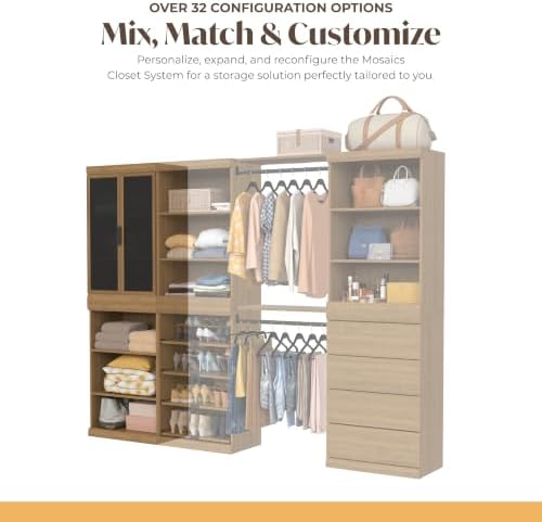 ClosetMaid Mosaics 3 Shelf & Door Storage Cabinet, Customizable Closet System - Image 4