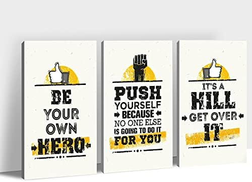 Office 3 Panel Motivational Wall Art by GUTTATYART
