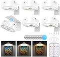 Narotood 6 Pack Picture Lights for Wall, Rechargeable Battery Operated Wall by Narotood