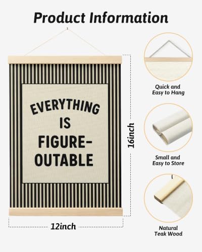 FGFK Positive Affirmations Wall Art Poster Hanger Frame 12x16 Inch - Image 2