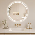 BEAUTYPEAK 24 Inch Round LED Bathroom Mirror by BEAUTYPEAK