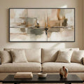 Large Framed Neutral Abstract Wall Art by Cuspin