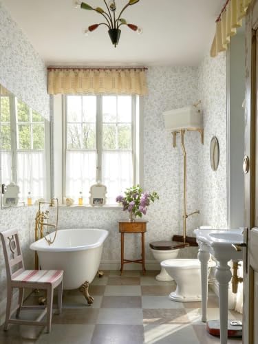 Peel and Stick Wallpaper for Nursery Green Cherry Blossom Waterproof - Image 5