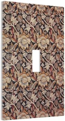 Decorative Light Switch Cover Vintage William Morris Floral Plants 1 Gang - Image 2