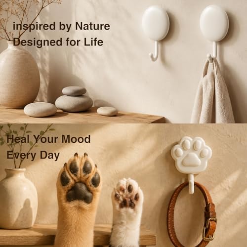 White Decorative Adhesive Hooks - Image 6